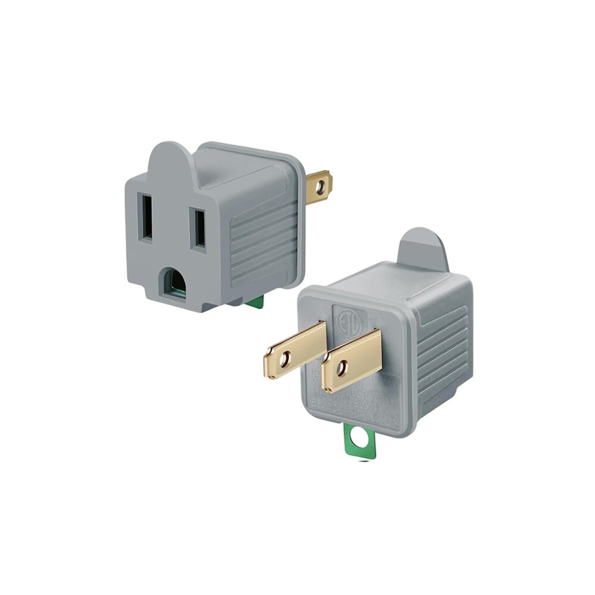 PowerMax 2 Pack 3 to 2 Adapter Gray Model PMA32G2